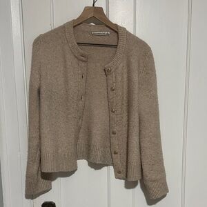 Abercrombie & Fitch Beige Button-Up Cardigan
